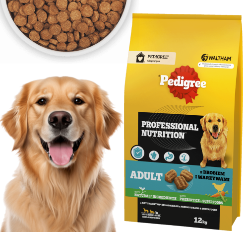 PEDIGREE Adult Professional Nutrition 12 kg z drobiem i warzywami - sucha karma dla-5.png