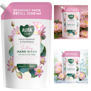 AURA Care Mydło Do Rąk Uzupełniające Kwiat Lotosu i Pantenol 1000 ml AHW-002-007