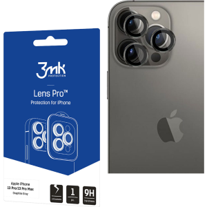Apple iPhone 13 Pro/13 Pro Max - 3mk Lens Protection Pro Graphite Gray
