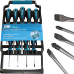 Śrubokręty Zestaw Wkrętaków Magnetyczne Wieszak Na Ścianę 9 szt Jobi X1209-1.png