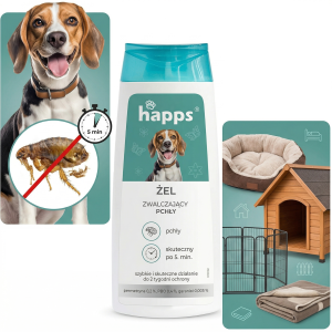 HAPPS - żel zwalczający pchły 150ml