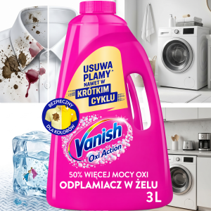 Vanish Oxi Action Pink Odplamiacz W Żelu 3l