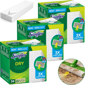 Swiffer Dry Ściereczki Podłogowe Do Mopa - Wkłady Elektrostatyczne 108 szt.