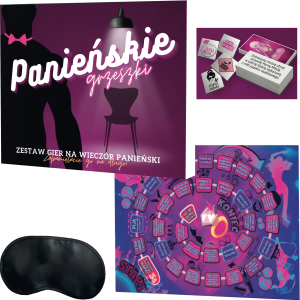 Gra Planszowa Dla Dorosłych - PANIEŃSKIE GRZESZKI - ZESTAW GIER NA PANIEŃSKI
