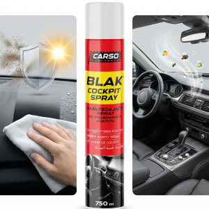 K2 Spray Do Kokpitu CARSO BLAK Do Matowych Plastików Samochodu 750ml C407FR