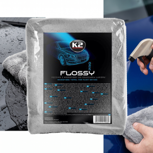 K2 Ręcznik Z Mikrofibry Flossy Pro Do Osuszania Auta 60x90 cm 800gsm D0220