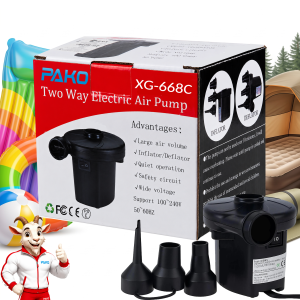 PAKO Elektryczna Pompka Do Piłki Materaca Basenu 230 V / 12 V DC