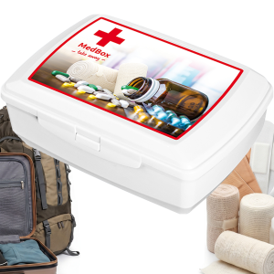 BRANQ Organizer Na Leki i Opatrunki MED BOX Biały Plastikowy 1,35L 5950