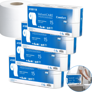 Papier Toaletowy VELVET CARE Professional Comfort 2W 15m - 32 Rolki