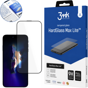 Szkło Hartowane Apple iPhone 16 Pro/ 17 - 3mk HardGlass Max Lite Black