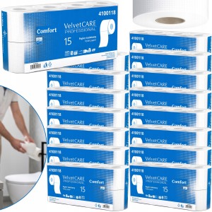 Papier Toaletowy VELVET CARE Professional Comfort 2W 15m - 128 Rolek