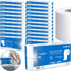 Papier Toaletowy VELVET CARE Professional Comfort 2W 15m - 192 Rolki