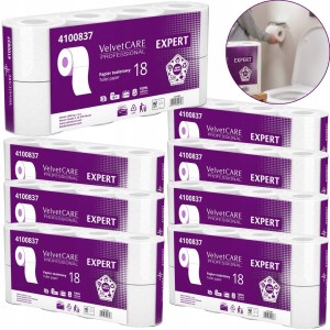 Papier Toaletowy VELVET CARE Professional Expert 3W 18m - 64 Rolki