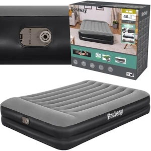 Materac Dmuchany Z Wbudowaną Pompką 203x152x46cm BESTWAY 67403